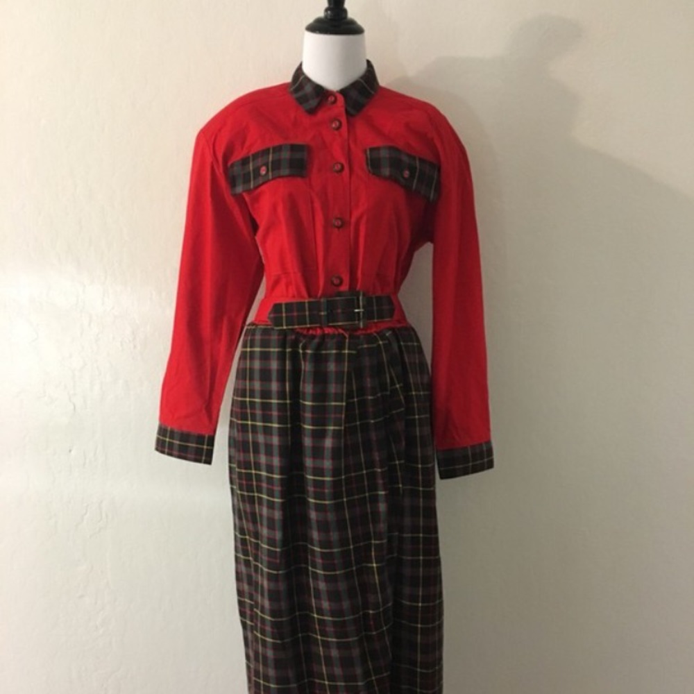 Vintage dress with matching belt